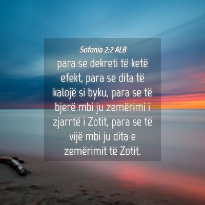 Picture 04 - Sofonia 2:2 ALB - para se dekreti të ketë efekt, para se dita të - Bible Verse Picture