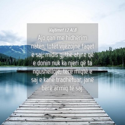 Picture 04 - Vajtimet 1:2 ALB - Ajo qan me hidhërim natën, lotët vijëzojnë - Bible Verse Picture