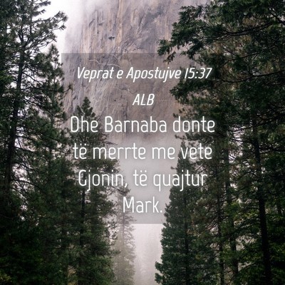 Picture 04 - Veprat e Apostujve 15:37 ALB - Dhe Barnaba donte të merrte me vete Gjonin, të - Bible Verse Picture
