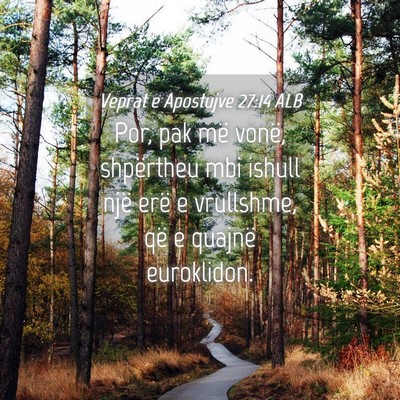 Picture 04 - Veprat e Apostujve 27:14 ALB - Por, pak më vonë, shpërtheu mbi ishull një - Bible Verse Picture