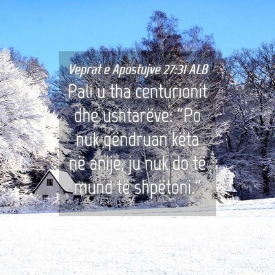 Picture 04 - Veprat e Apostujve 27:31 ALB - Pali u tha centurionit dhe ushtarëve: “Po nuk - Bible Verse Picture