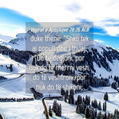 Picture 04 - Veprat e Apostujve 28:26 ALB - duke thënë: 