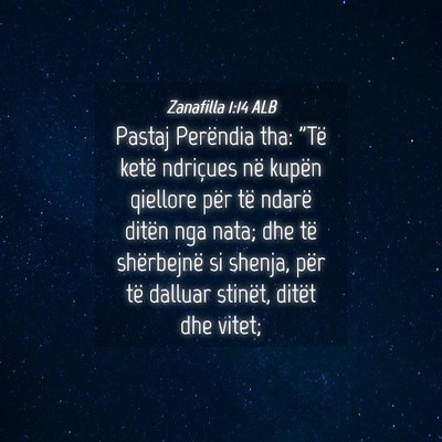 Picture 04 - Zanafilla 1:14 ALB - Pastaj Perëndia tha: 