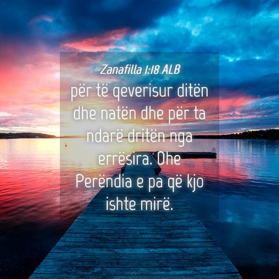 Picture 04 - Zanafilla 1:18 ALB - për të qeverisur ditën dhe natën dhe për ta - Bible Verse Picture
