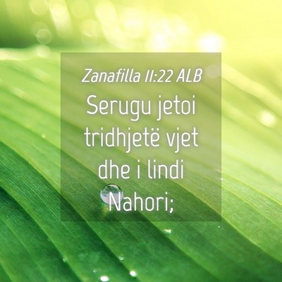Picture 04 - Zanafilla 11:22 ALB - Serugu jetoi tridhjetë vjet dhe i lindi - Bible Verse Picture