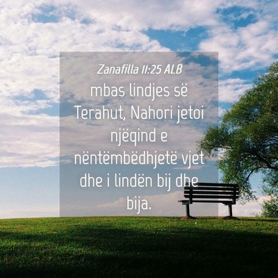 Picture 04 - Zanafilla 11:25 ALB - mbas lindjes së Terahut, Nahori jetoi njëqind e - Bible Verse Picture