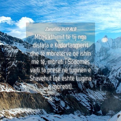 Picture 04 - Zanafilla 14:17 ALB - Mbas kthimit të tij nga disfata e Kedorlaomerit - Bible Verse Picture