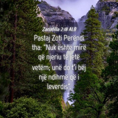 Picture 04 - Zanafilla 2:18 ALB - Pastaj Zoti Perëndi tha: 