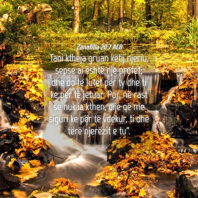Picture 04 - Zanafilla 20:7 ALB - Tani ktheja gruan këtij njeriu, sepse ai është - Bible Verse Picture