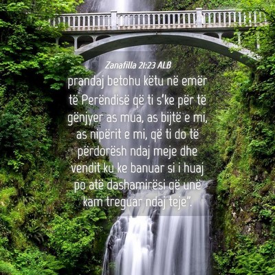 Picture 04 - Zanafilla 21:23 ALB - prandaj betohu këtu në emër të Perëndisë - Bible Verse Picture