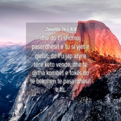 Picture 04 - Zanafilla 26:4 ALB - dhe do t’i shumoj pasardhësit e tu si yjet e - Bible Verse Picture
