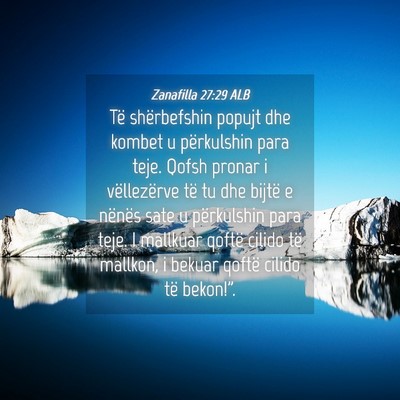 Picture 04 - Zanafilla 27:29 ALB - Të shërbefshin popujt dhe kombet u përkulshin - Bible Verse Picture