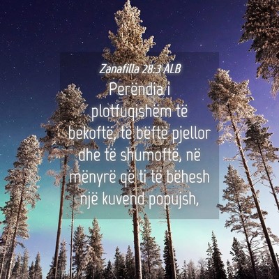 Picture 04 - Zanafilla 28:3 ALB - Perëndia i plotfuqishëm të bekoftë, të - Bible Verse Picture