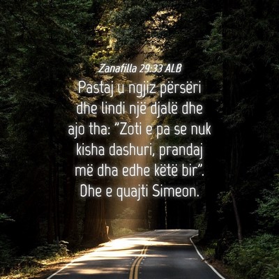 Picture 04 - Zanafilla 29:33 ALB - Pastaj u ngjiz përsëri dhe lindi një djalë - Bible Verse Picture