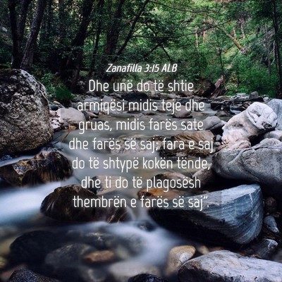 Picture 04 - Zanafilla 3:15 ALB - Dhe unë do të shtie armiqësi midis teje dhe - Bible Verse Picture