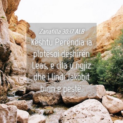 Picture 04 - Zanafilla 30:17 ALB - Kështu Perëndia ia plotësoi dëshirën Leas, e - Bible Verse Picture