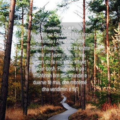 Picture 04 - Zanafilla 31:42 ALB - Në qoftë se Perëndia i atit tim, Perëndia i - Bible Verse Picture