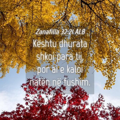 Picture 04 - Zanafilla 32:21 ALB - Kështu dhurata shkoi para tij, por ai e kaloi - Bible Verse Picture
