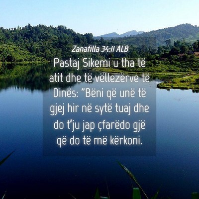 Picture 04 - Zanafilla 34:11 ALB - Pastaj Sikemi u tha të atit dhe të vëllezërve - Bible Verse Picture