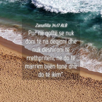Picture 04 - Zanafilla 34:17 ALB - Por në qoftë se nuk doni të na dëgjoni dhe - Bible Verse Picture