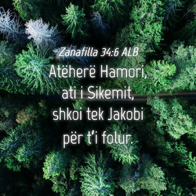 Picture 04 - Zanafilla 34:6 ALB - Atëherë Hamori, ati i Sikemit, shkoi tek Jakobi - Bible Verse Picture