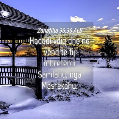 Picture 04 - Zanafilla 36:36 ALB - Hadadi vdiq dhe në vend të tij mbretëroi - Bible Verse Picture