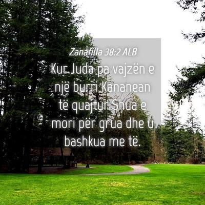 Picture 04 - Zanafilla 38:2 ALB - Kur Juda pa vajzën e një burri Kananean të - Bible Verse Picture