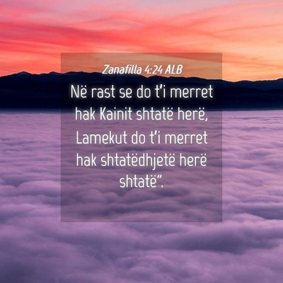 Picture 04 - Zanafilla 4:24 ALB - Në rast se do t’i merret hak Kainit shtatë - Bible Verse Picture