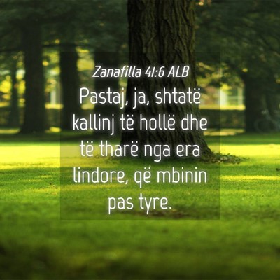 Picture 04 - Zanafilla 41:6 ALB - Pastaj, ja, shtatë kallinj të hollë dhe të - Bible Verse Picture