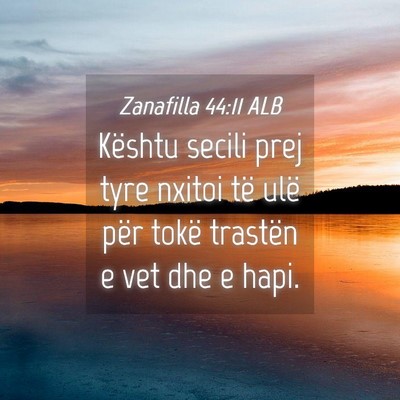Picture 04 - Zanafilla 44:11 ALB - Kështu secili prej tyre nxitoi të ulë për - Bible Verse Picture