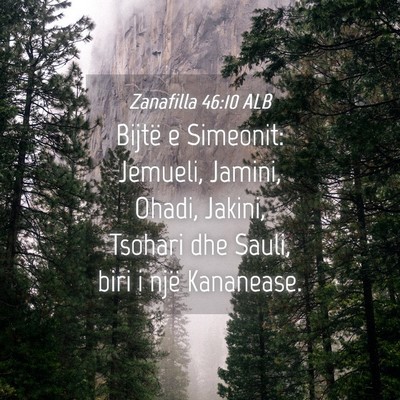 Picture 04 - Zanafilla 46:10 ALB - Bijtë e Simeonit: Jemueli, Jamini, Ohadi, - Bible Verse Picture