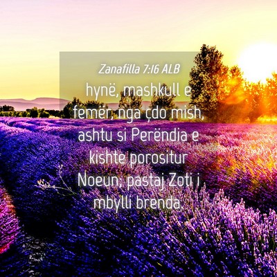 Picture 04 - Zanafilla 7:16 ALB - hynë, mashkull e femër, nga çdo mish, ashtu si - Bible Verse Picture