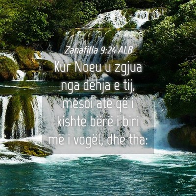 Picture 04 - Zanafilla 9:24 ALB - Kur Noeu u zgjua nga dehja e tij, mësoi atë që - Bible Verse Picture
