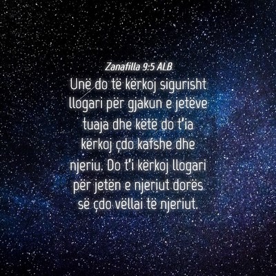 Picture 04 - Zanafilla 9:5 ALB - Unë do të kërkoj sigurisht llogari për gjakun - Bible Verse Picture
