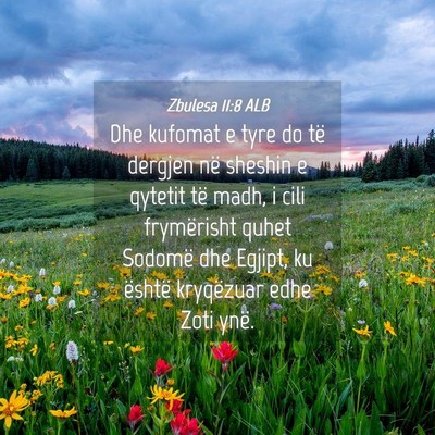Picture 04 - Zbulesa 11:8 ALB - Dhe kufomat e tyre do të dergjen në sheshin e - Bible Verse Picture