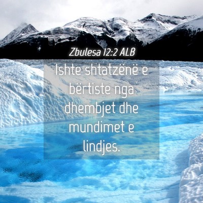 Picture 04 - Zbulesa 12:2 ALB - Ishte shtatzënë e bërtiste nga dhembjet dhe - Bible Verse Picture