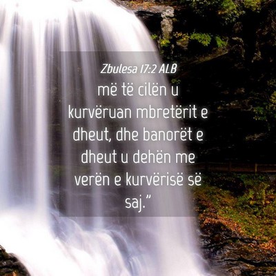 Picture 04 - Zbulesa 17:2 ALB - më të cilën u kurvëruan mbretërit e dheut, - Bible Verse Picture