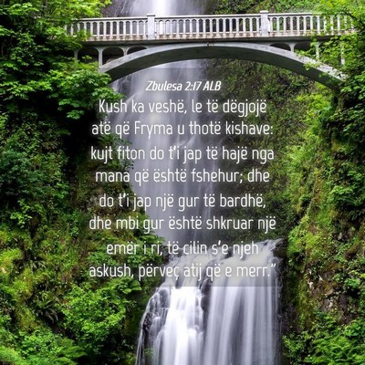 Picture 04 - Zbulesa 2:17 ALB - Kush ka veshë, le të dëgjojë atë që Fryma u - Bible Verse Picture