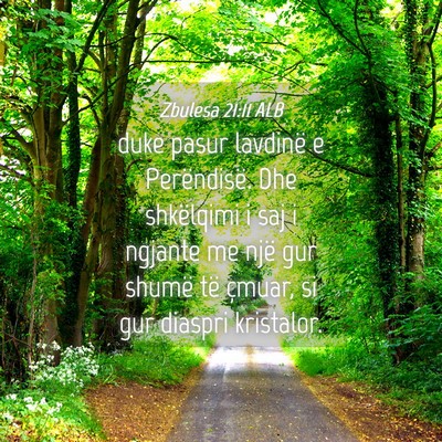 Picture 04 - Zbulesa 21:11 ALB - duke pasur lavdinë e Perëndisë. Dhe shkëlqimi - Bible Verse Picture