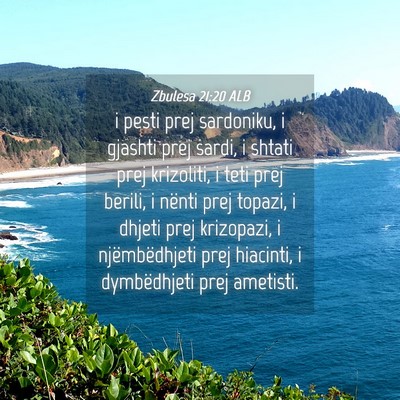 Picture 04 - Zbulesa 21:20 ALB - i pesti prej sardoniku, i gjashti prej sardi, i - Bible Verse Picture
