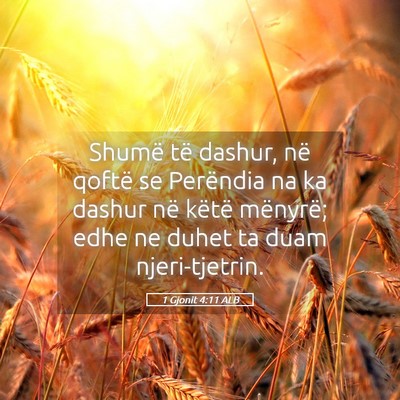 Picture 05 - 1 Gjonit 4:11 ALB - Shumë të dashur, në qoftë se Perëndia na ka - Bible Verse Picture