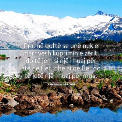 Picture 05 - 1 Korintasve 14:11 ALB - Pra, në qoftë se unë nuk e marr vesh kuptimin - Bible Verse Picture