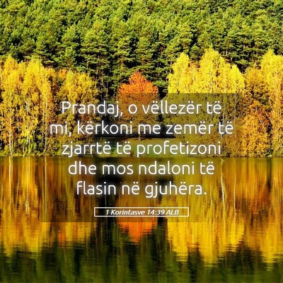Picture 05 - 1 Korintasve 14:39 ALB - Prandaj, o vëllezër të mi, kërkoni me zemër - Bible Verse Picture