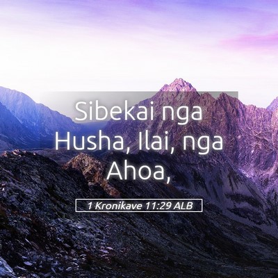 Picture 05 - 1 Kronikave 11:29 ALB - Sibekai nga Husha, Ilai, nga - Bible Verse Picture