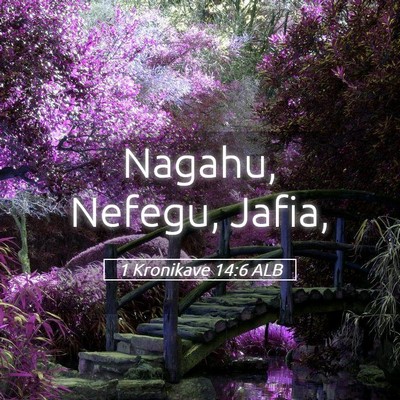 Picture 05 - 1 Kronikave 14:6 ALB - Nagahu, Nefegu, - Bible Verse Picture