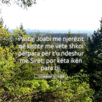 Picture 05 - 1 Kronikave 19:14 ALB - Pastaj Joabi me njerëzit që kishte me vete - Bible Verse Picture