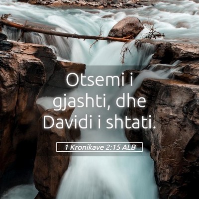 Picture 05 - 1 Kronikave 2:15 ALB - Otsemi i gjashti, dhe Davidi i - Bible Verse Picture