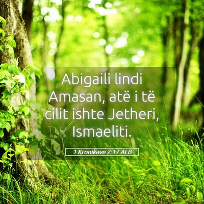 Picture 05 - 1 Kronikave 2:17 ALB - Abigaili lindi Amasan, atë i të cilit ishte - Bible Verse Picture