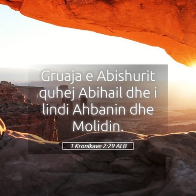 Picture 05 - 1 Kronikave 2:29 ALB - Gruaja e Abishurit quhej Abihail dhe i lindi - Bible Verse Picture