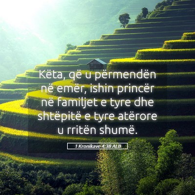 Picture 05 - 1 Kronikave 4:38 ALB - Këta, që u përmendën në emër, ishin - Bible Verse Picture